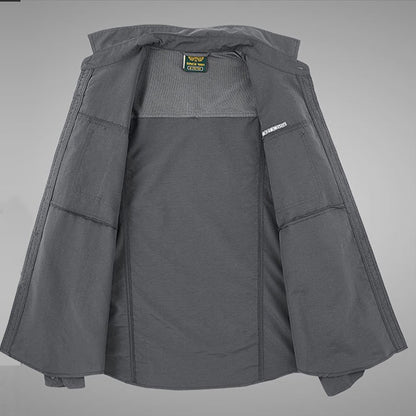 Spring Cargo Shirt For Men Long Sleeve Social Dress Shirt Top Casual Formal Shirt Blouses Oversized Tactical Shirt Man Clothes