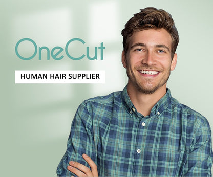 Prótese Capilar Masculina Frontal Fina de PU, com linha do cabelo natural, estilo V, em cabelo humano loiro, sistema de substituição capilar para homens