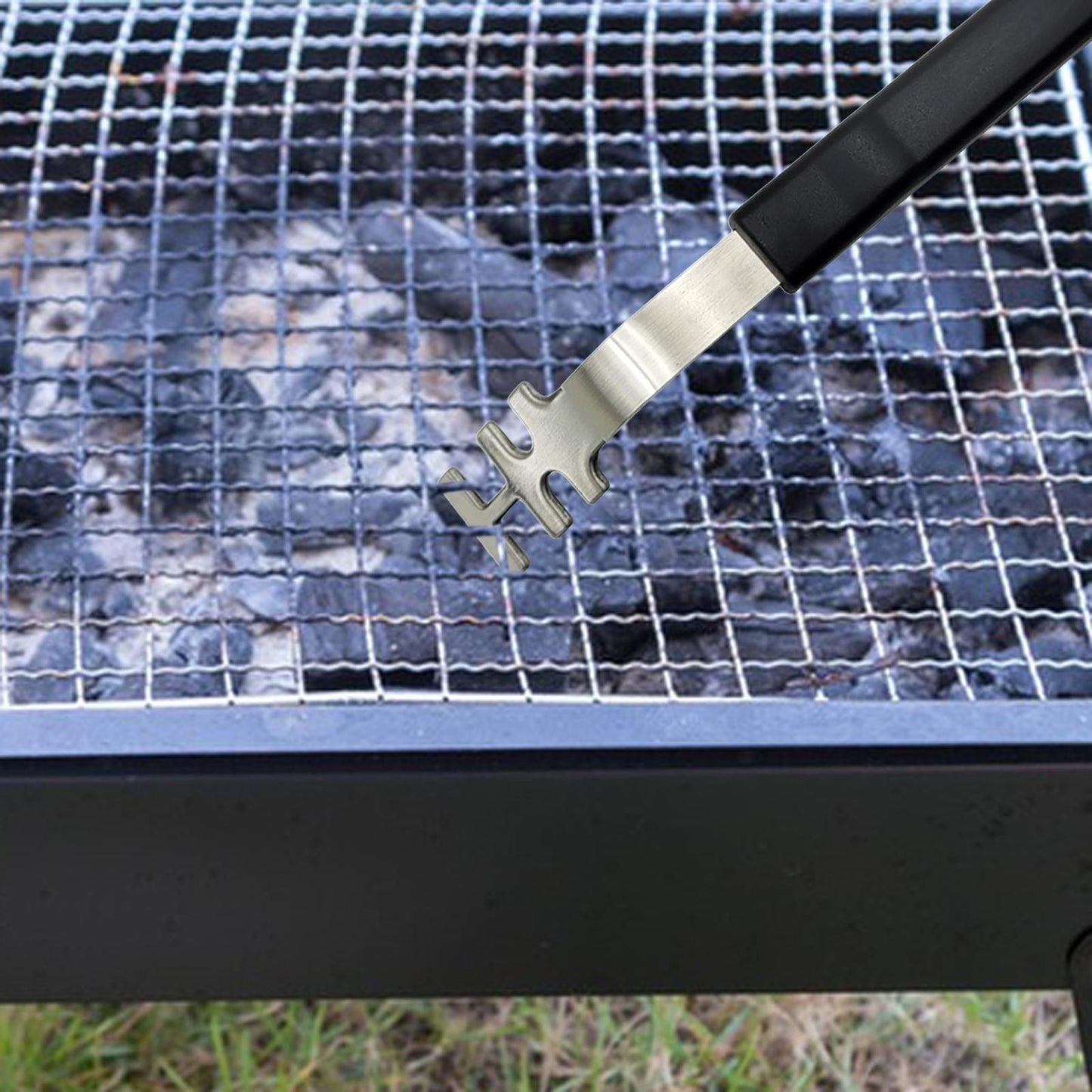 Grill Grate Lifter Comfortable Grip Easy Carrying Barbecue Tools Grill Mesh Puller Multiuse for Garden Kitchen Home Cooking