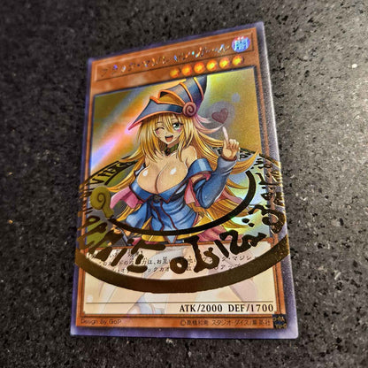 Anime Yu-Gi-Oh Jogo de Batalha ACG DIY Cartas Colecionáveis de Refração Garota Maga Negra Yugi Muto Brinquedos para meninos Presente de Aniversário