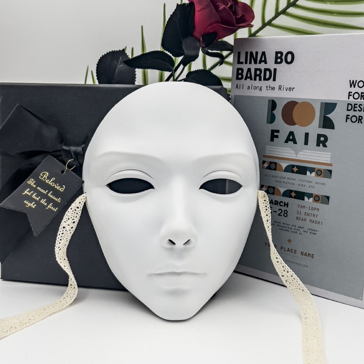 Black White Gold Mask DIY Graffiti Mask