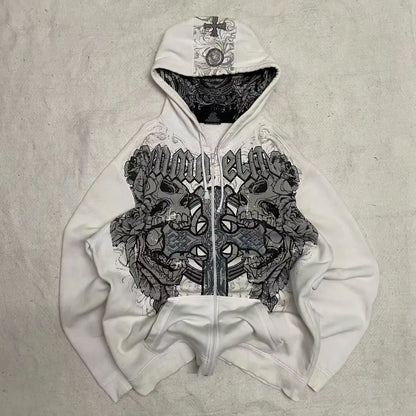 2025 American New Fashion Oversized Camouflage Double-sided Padded Jacket Men Y2K Harajuku Hip Hop Rock Popular Couple Jacket