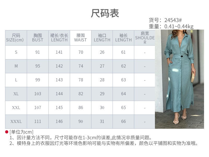 Fashion Spring Overalls Sundress Women 2025 Autumn Dress Casual Elegant longSleeve Baggy Work Vestidos Kaftan Maxi Long Dress