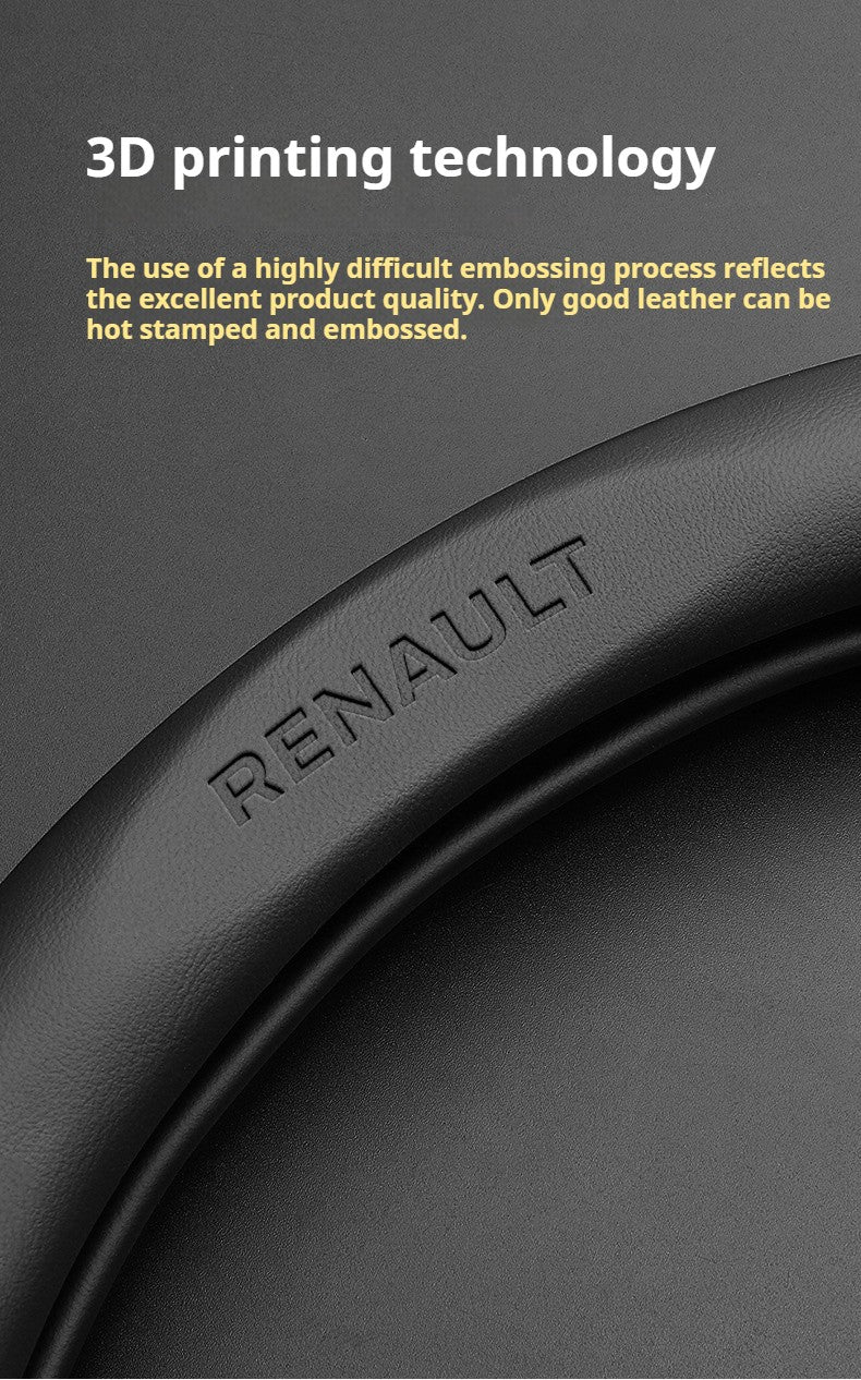 Capa de Volante de Carro em Fibra de Carbono para Renault Scenic Clio Laguna 2 3 4 5 Kangoo Fluence Megane Trafic Talisman Twingo Kaptur