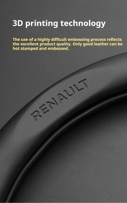 Capa de Volante de Carro em Fibra de Carbono para Renault Scenic Clio Laguna 2 3 4 5 Kangoo Fluence Megane Trafic Talisman Twingo Kaptur
