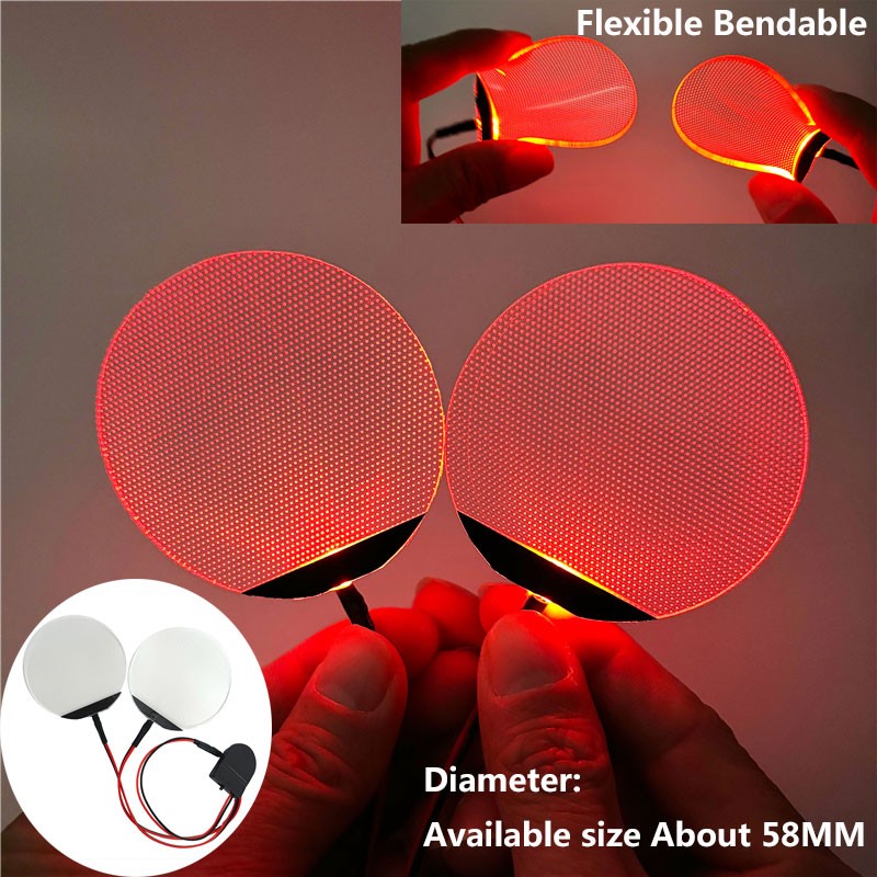Round Flexible Bendable DIY Led Light Eyes Kits Cosplay Halloween Helmet Masks Eye Light Accessories Can Cropped CR2032