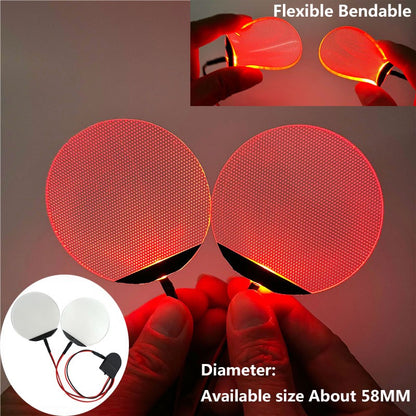 Round Flexible Bendable DIY Led Light Eyes Kits Cosplay Halloween Helmet Masks Eye Light Accessories Can Cropped CR2032