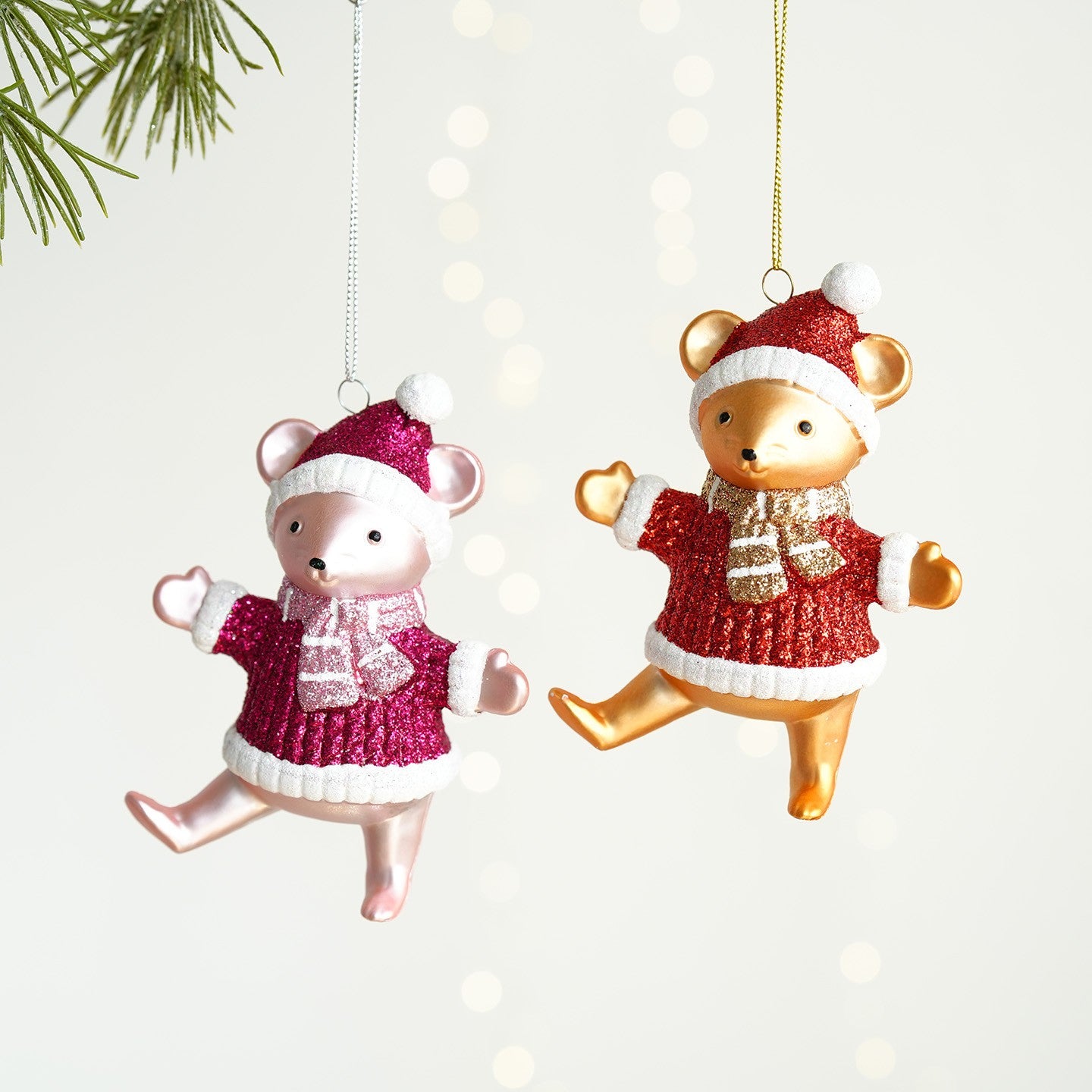 Christmas Atmosphere Balloon Dog Small Pendant Christmas Tree Snowflake House Pendant Small Ornament Wreath Accessory