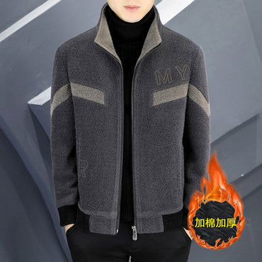 Autumn/Winter Men's Wool Blends Jacket Short Korean Short Casual Business Woolen Coat Thick Warm Social Streetwear Overcoat