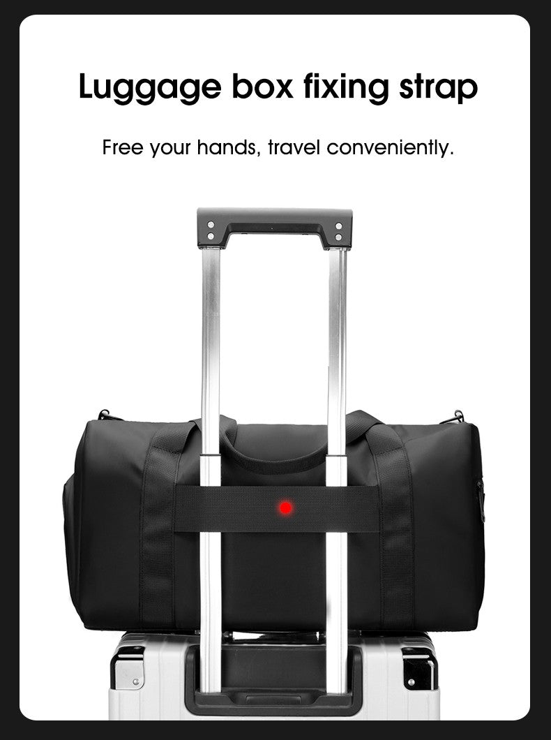 1 Piece Upgraded Sports Bag, Fitness Bag for Men and Women, Large Capacity Dry and Wet Separation Swimming Bag, Short-Distance Business Trip Portable Travel Bag, Sports Shoe Storage Bag, Multi-Purpose Luggage Bag