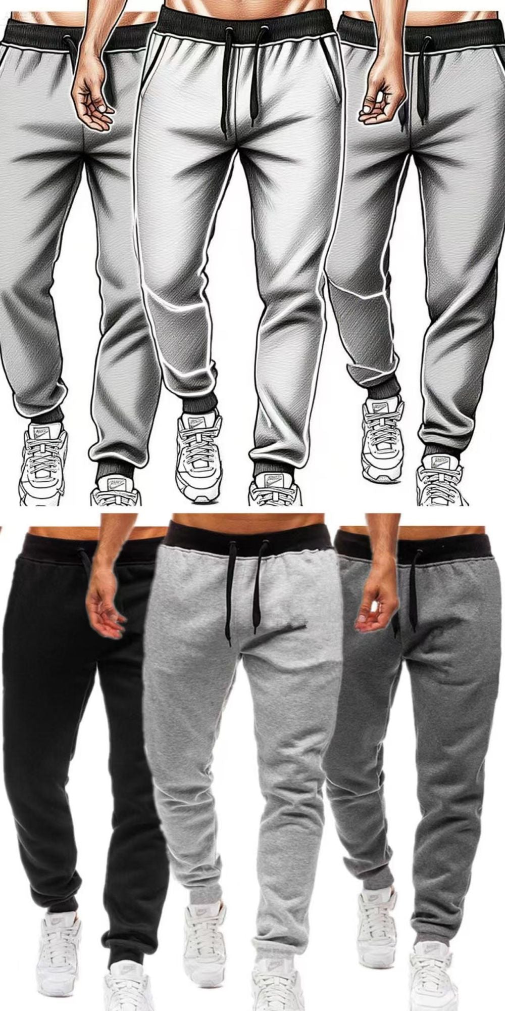 Men's jogging pants baggy pants neutral breathable baggy outdoor pants fashion design jogging pants 2026 new sweatpants
