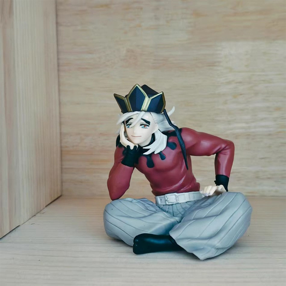 8,5 CM FuRyu SEGA PM Demon Slayer Douma Premium Chokonose Noodle Stopper Anime Figure Figuras de Ação Coleção