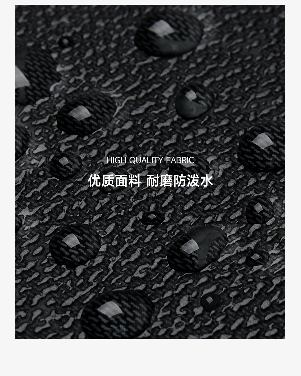 Septwolves Luxury Leather Backpack for Men Monogram Printed Stylish Laptop Backpack 15 Inch Travel Bag Black Business Backpack