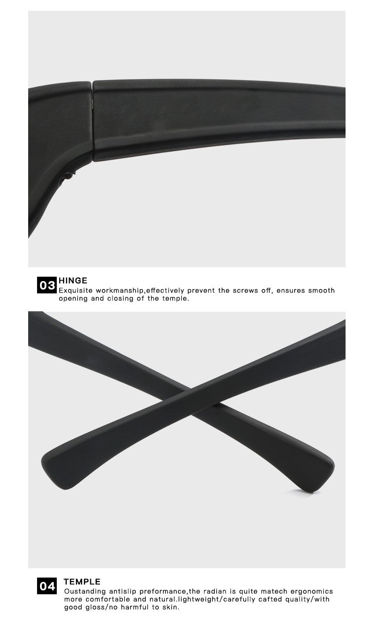 2024 Fashion Polarization Cycling Sunglasses Retro Sport Fishing Glasses Men Women Lightweight Driving Cycling Running UV400