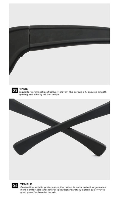 2024 Fashion Polarization Cycling Sunglasses Retro Sport Fishing Glasses Men Women Lightweight Driving Cycling Running UV400