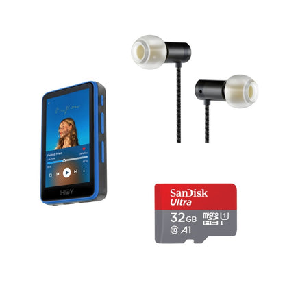 Reprodutor de Áudio HiBy R1 HiFi MP3 USB DAC WiFi Bluetooth 5.1 DSD256 PCM384kHz/32bit X1600E CS43131 MSEB Rádio Web Saída 3.5mm
