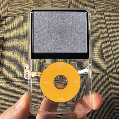 Clear Faceplate Transparent Front Housing Case with Clickwheel Flex Button Kit For iPod Classic 6th 7th Gen 80GB 120GB 160GB