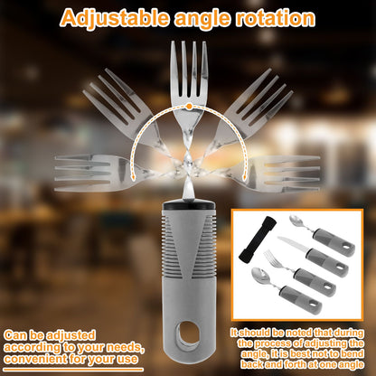 Disabled Cutlery Weighted Feeding Dinnerwares Elderly Adaptive Spoon Fork Tableware Eating Parkinsons Dinnerware Kitchen Tools