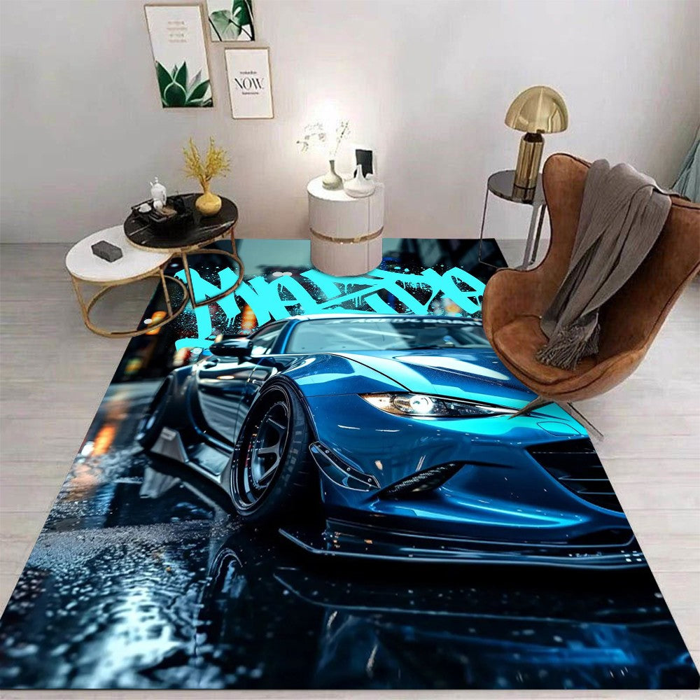 Miata Supra Car E36 Super Car Carpet for Living Room Decor Bedroom Soft Rugs Doormat Child Play Area Rug Nonslip Mat Kid Gift