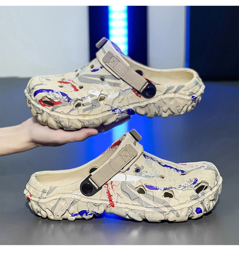 2025 Men's Summer Clogs Sandals Eva Slippers Men Fashion Flat Sandals Men Leisure Slides Men Casual Shoes Plus Size 46 47