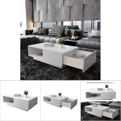 Coffee Table Living Room Table Storage Table Tea Table Modern High Gloss Rectangular Coffee Table Tea Table Storage Living Room
