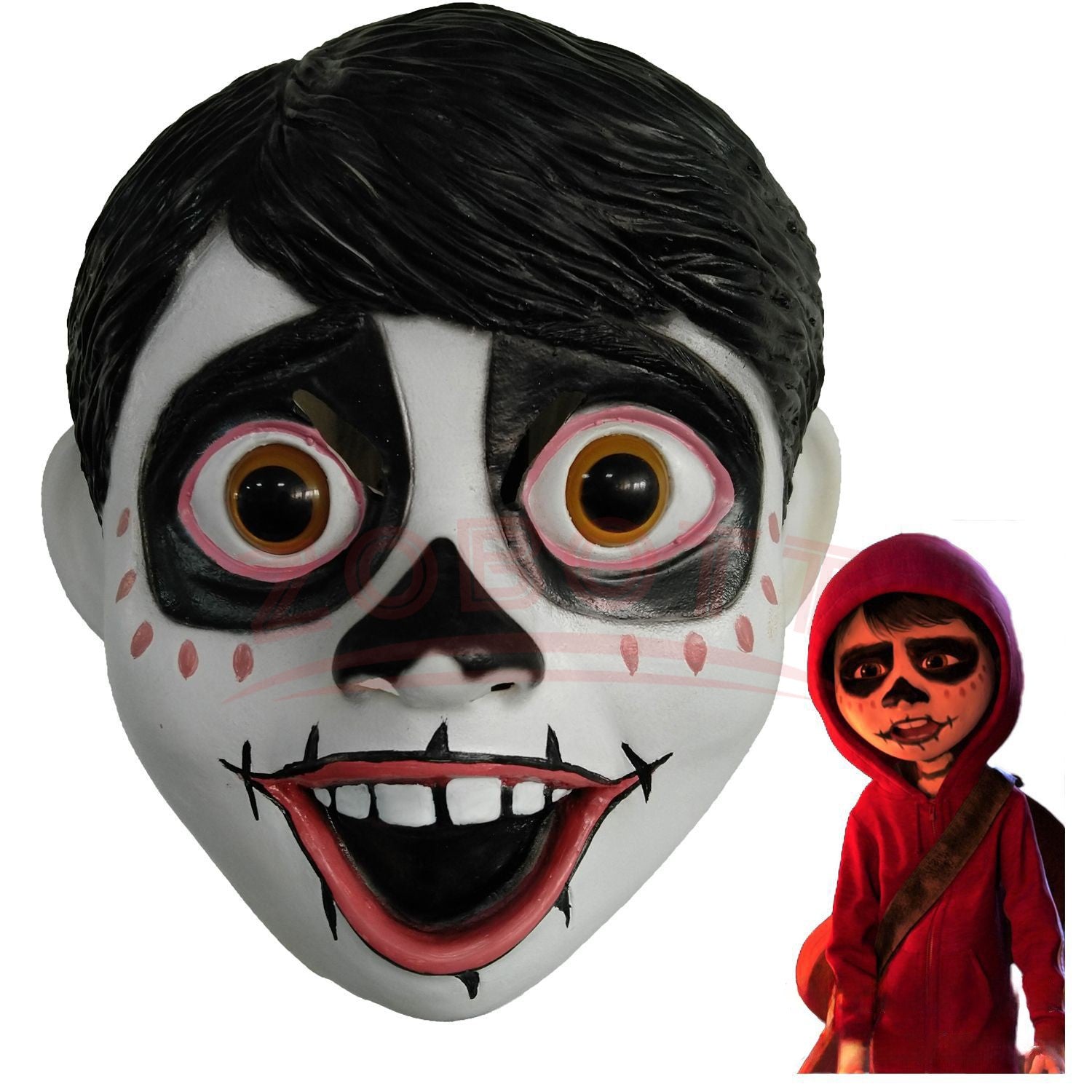 Anime Hector And Miguel Cosplay Mask Anime Skeleton Latex Headgear Halloween Carnival Party Roleplay Mask For Men Boys