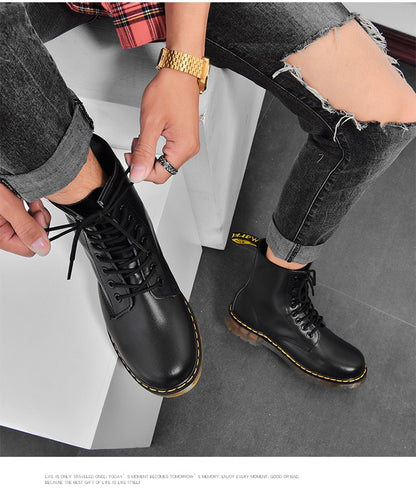 Tênis Botas Masculinas de Inverno Quentes Botas de Tornozelo para Homens Botas de Cano Alto Tênis Masculinos Botas Chelsea Masculinas Sapatos Casuais de Boa Qualidade