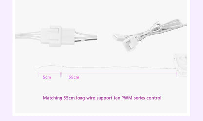 Thermalright TL-S12 120mm HALO Cooling Fan 5V 3PIN ARGB Fan pc gamer 360° exquisite light effect computer Case Fan ventilador
