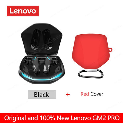 Fone de Ouvido Original Lenovo GM2 Pro Bluetooth 5.3 Sem Fio para Jogos com Baixa Latência Chamada HD Fones de Ouvido com Modo Duplo e Microfone GM2Pro