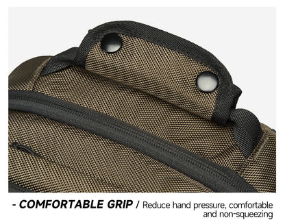 Simple Style Waterproof Large Capacity Men Travel Backpack Black Brown Outdoors Knapsack 16 Inch Laptop Teenagers School Bag