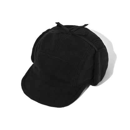 Chapéu de Inverno Corta-vento Térmico de Fleece Estilo Pescador Cinco Painéis para Ciclismo, Atividades ao Ar Livre, Proteção de Orelha Contra o Frio para Esportes de Inverno?