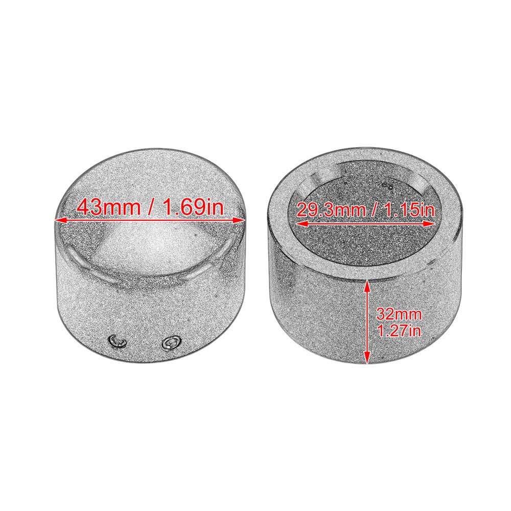 2 peças Tampa do Eixo Dianteiro da Motocicleta Porca Capa Parafuso Preto/Cromado Para Harley Touring Softail Breakout Dyna Street Bob V-Rod Sportster