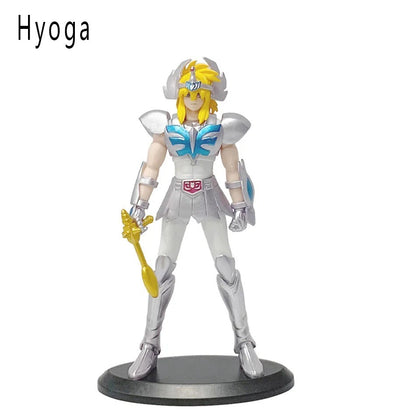 Saint Seiya Action Figurine Ikki Hyoga Seiya Shiryu Standing Myth Cloth Knights of The Zodiac Figures Model Toys Children's Gift