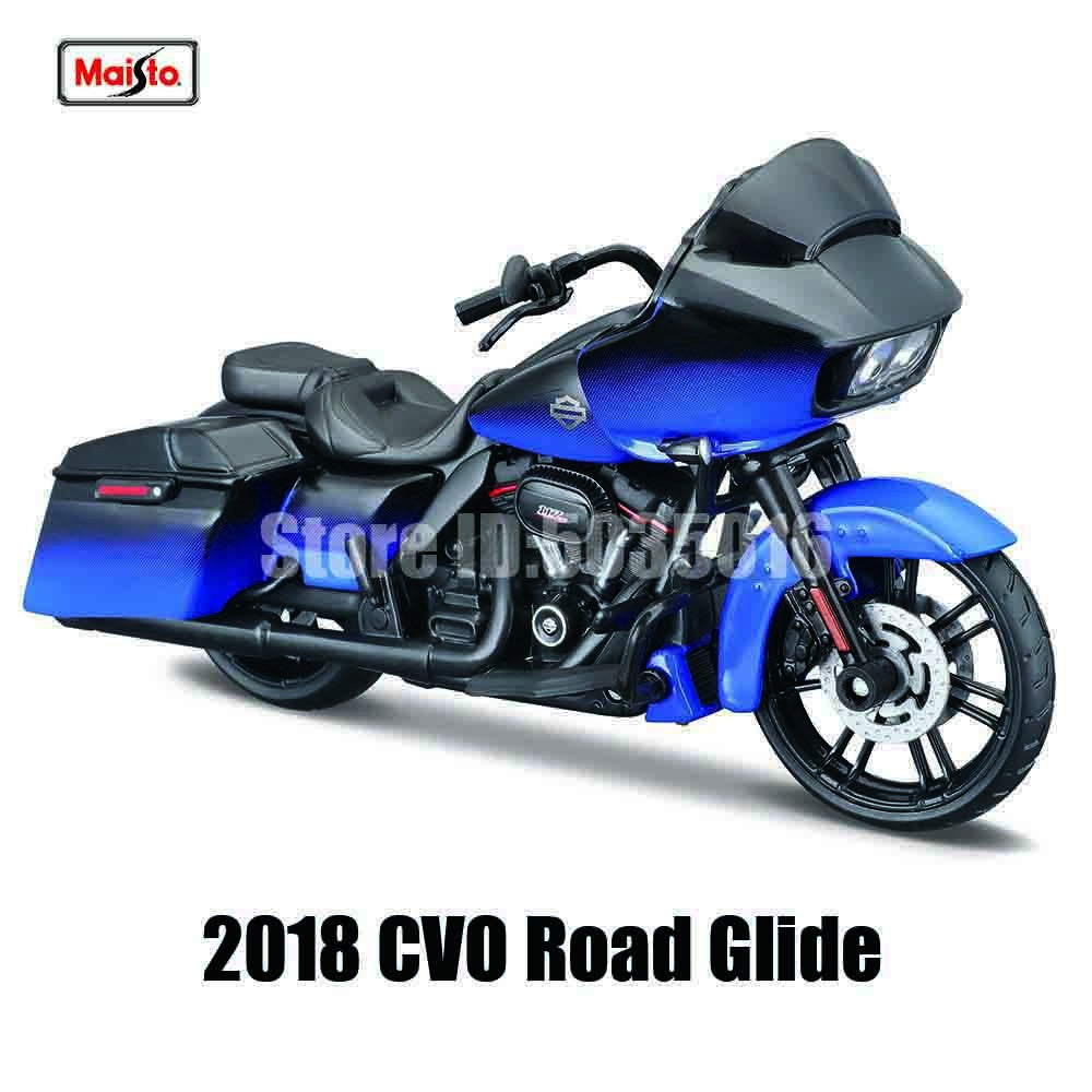Maisto 1:18 Harley-Davidson Motorcycle 2022 Road King Fat Bob 114 Pan America 1250 Alloy Motorcycle Model Toy Car Collection
