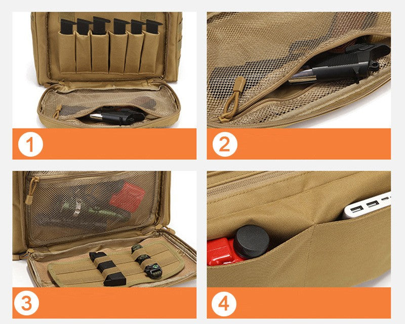 MOLLE System Tactical Shooting Range Hunting Accessories Bag Training Equipment Army Gun Shotgun Bag Tactical Pouch Survival Kit