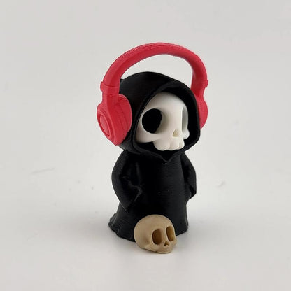 Hot Gothic Grim Reaper Figurines, Cute Skeleton Desk Decor, Skeleton Statue, Spooky Small Halloween Ornament, Halloween Gift
