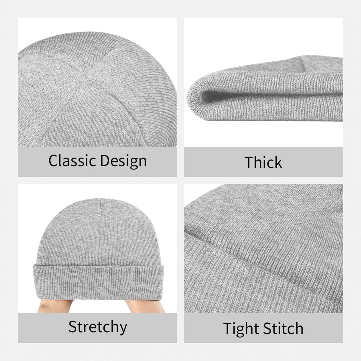 Pickleball Warm Knitted Cap Hip Hop Bonnet Hat Autumn Winter Outdoor Beanies Hats for Men Women Adult