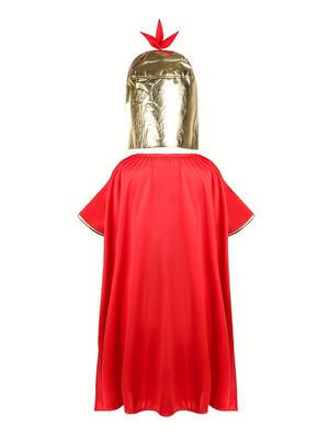 Kids Roman Soldier Costume, Boys Ancient Warrior Outfit with Helmet