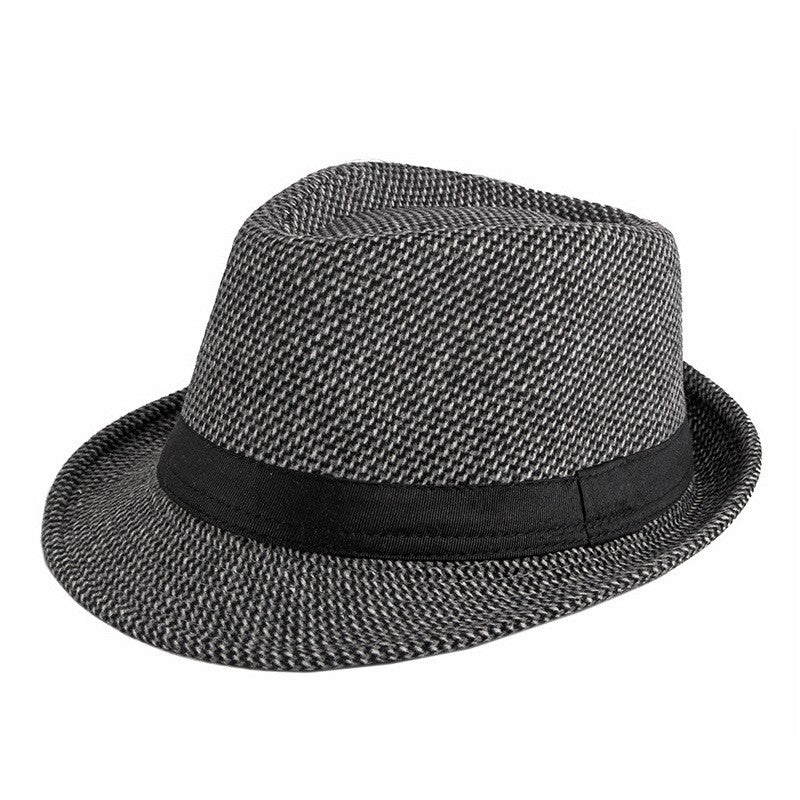 Chapéu de Lã para Casamento Primavera Verão para Homens de Meia-Idade, Casal, Moda Outono Inverno, Festa Xadrez, Design de Luxo, Chapéu Jazz Fedora para Mulheres