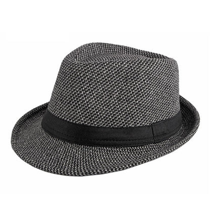Chapéu de Lã para Casamento Primavera Verão para Homens de Meia-Idade, Casal, Moda Outono Inverno, Festa Xadrez, Design de Luxo, Chapéu Jazz Fedora para Mulheres