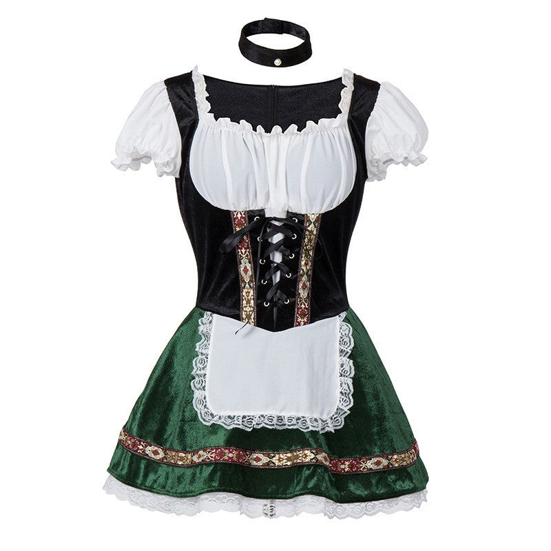 Halloween Party Costumes Makeup Dance Cosplay Clothing Stage Performance Costume Beer Girl Dresses