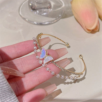 Pulseira de Tulipa de Opala Requintada com Zircônia para Mulheres Acessório Diário Personalizado da Moda Joias para Festas Presentes de Aniversário
