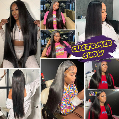 Rosabeauty 30 32 40 Polegadas Pacotes 1 2 3 4 5 Liso Osso Brasileiro Cabelo Humano Remy Pacotes Extensões Tissage Para Mulheres