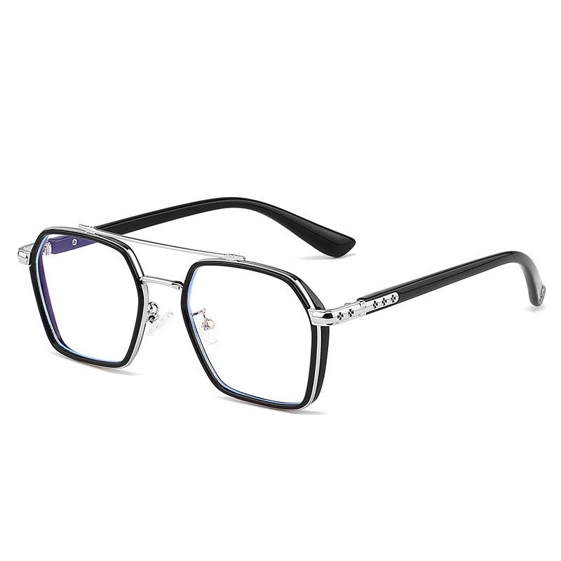 MIZHO Filtering Protect Eyesight Anti Blue Light Glasses Men Ultra light weight Blocking Glare Tony Stark Glasses Frame iron Man