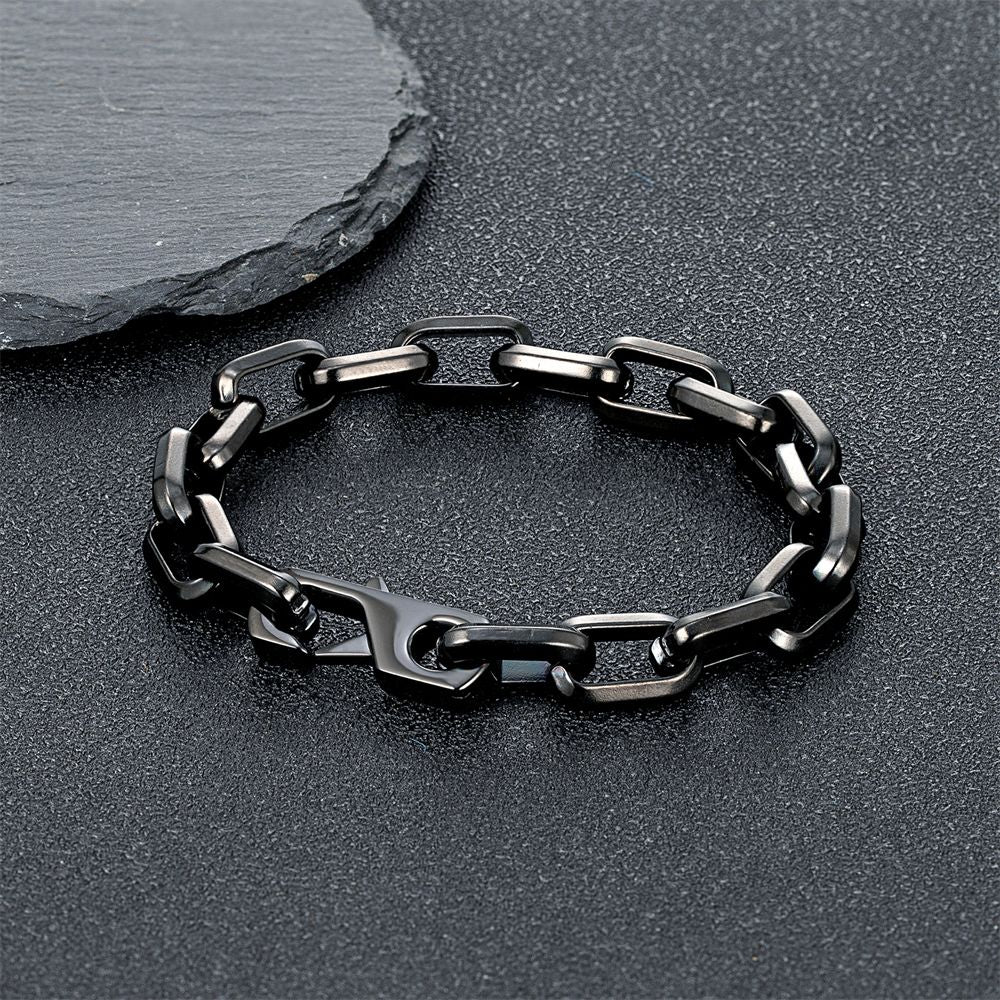Pulseira de Corrente O Simples de Charme Cuba Masculina Feminina Moda Dubai Elo Punk Hip Hop Aço Inoxidável Casal Bangle Joias da Moda Presentes