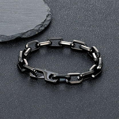 Pulseira de Corrente O Simples de Charme Cuba Masculina Feminina Moda Dubai Elo Punk Hip Hop Aço Inoxidável Casal Bangle Joias da Moda Presentes