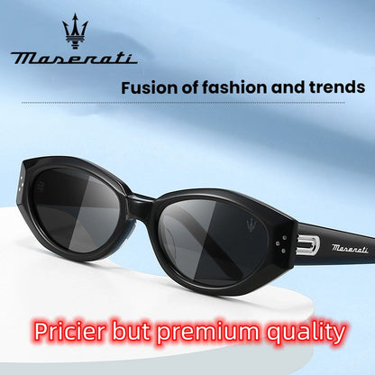 Óculos de Sol MASERATI Quadrados Estilosos Polarizados para Dirigir, Viajar, Masculinos e Femininos, UV400 Visão Nítida