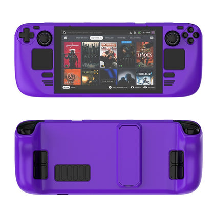 (Hot Stock) New Colorful Protective Case For Steam Deck OLed Game Console Protective Cover ,For Steam Deck Shell with Bracket