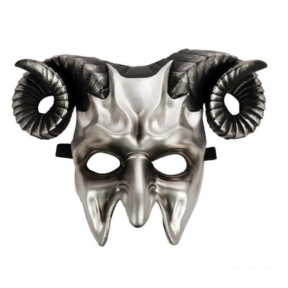 High Quality 3D Halloween Mask Horrible Durable Ox Horn Mask Realistic Cosplay Masquerade Decoration