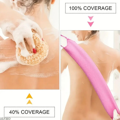 1/2pcs Sheet Exfoliating Bath Towel Bath Stretchable Back Full Body Scrub Towel Super Absorbent Scrub Towel Bathroom Supplies